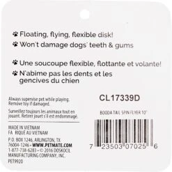 Booda Soft Bite Tail Spin Flyer Flying Disc Dog Toy, Color Varies -Dog Supplies Shop 70599 PT5. AC SS1800 V1530911774