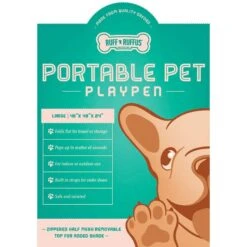 Ruff 'N Ruffus Portable Foldable Cat & Dog Playpen, Carrying Case, & Travel Bowl -Dog Supplies Shop 711446 PT4. AC SS1800 V1673630736