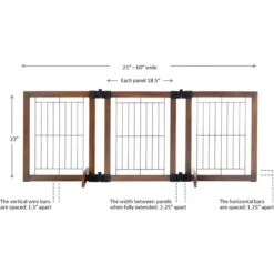 MyPet Wide Versa-Lock Freestanding Cat & Dog Gate, Woodtone -Dog Supplies Shop 711822 PT5. AC SS1800 V1670437541
