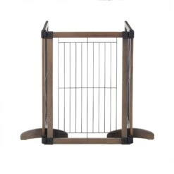 MyPet Extra Wide Versa-Lock Freestanding Cat & Dog Gate, Woodtone -Dog Supplies Shop 711838 PT6. AC SS1800 V1670439431