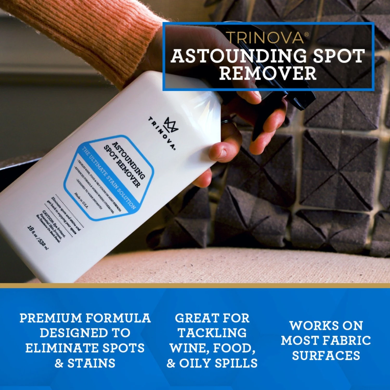 TriNova Carpet Spot Remover Spray, 18-oz Bottle 4 TriNova Carpet Spot Remover Spray, 18-oz Bottle - Image 2