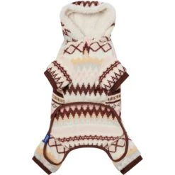 Frisco Fairisle Cozy Plush Fleece Dog & Cat PJs, Cream -Dog Supplies Shop 719006 PT5. AC SS1800 V1692720254