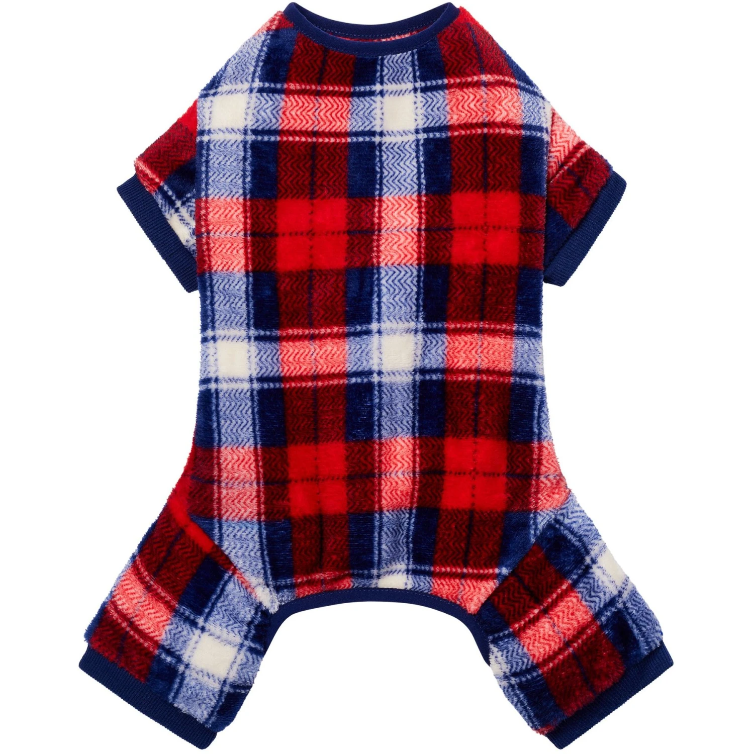 Frisco Cozy Plush Fleece Dog & Cat PJs, Plaid 6 Frisco Cozy Plush Fleece Dog & Cat PJs, Plaid - Image 4