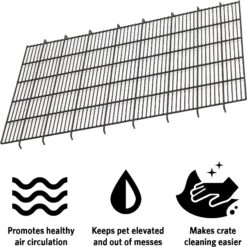 MidWest Dog Crate Floor Grid, Black 15 MidWest Dog Crate Floor Grid, Black -Dog Supplies Shop 733574 PT6. AC SS1800 V1670535750