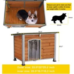 Aivituvin Wooden Heavy Duty Dog House -Dog Supplies Shop 734502 PT5. AC SS1800 V1670601157
