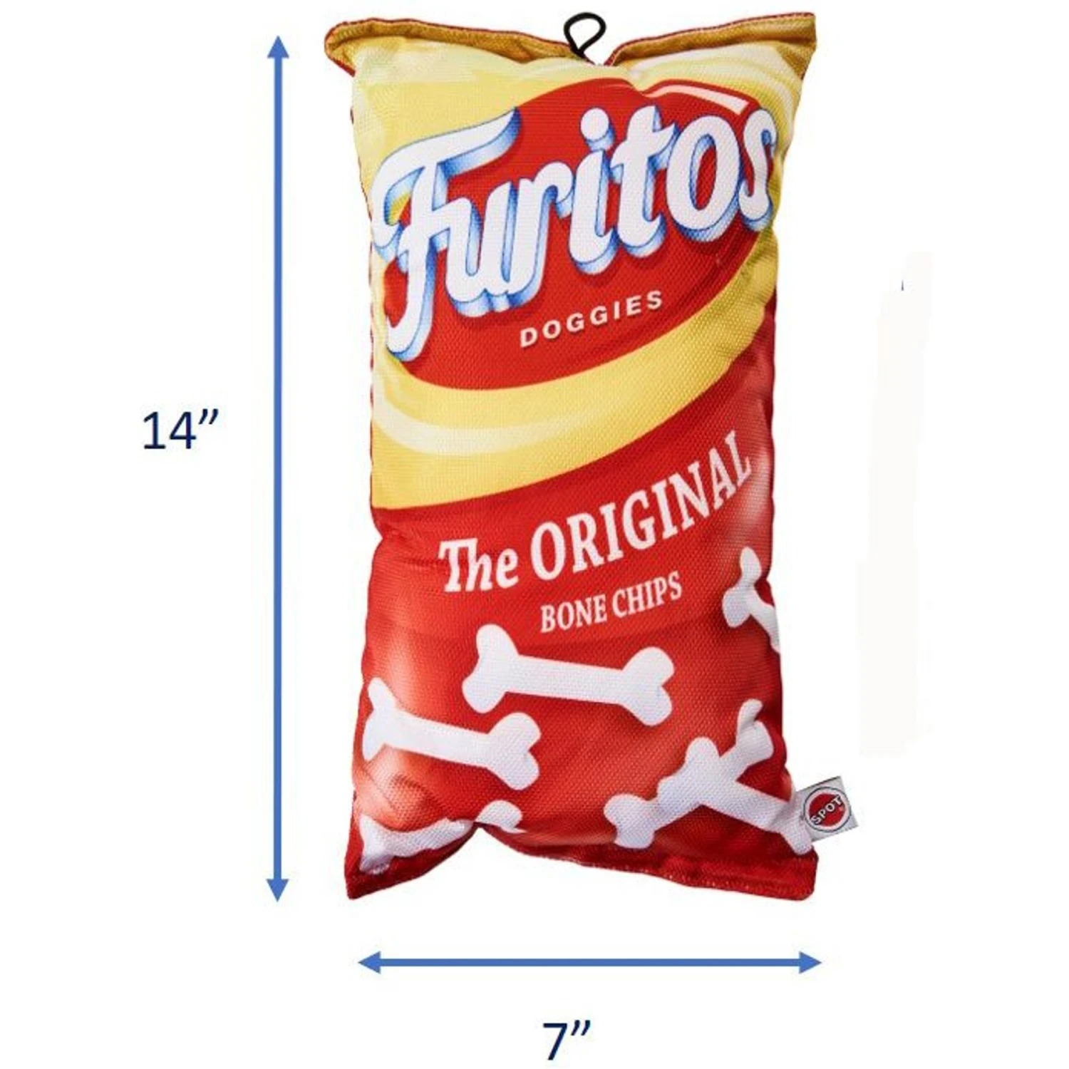 Ethical Pet Fun Food Furitos Chips Plush Squeaky Dog Toy, Assorted 6 Ethical Pet Fun Food Furitos Chips Plush Squeaky Dog Toy, Assorted - Image 4