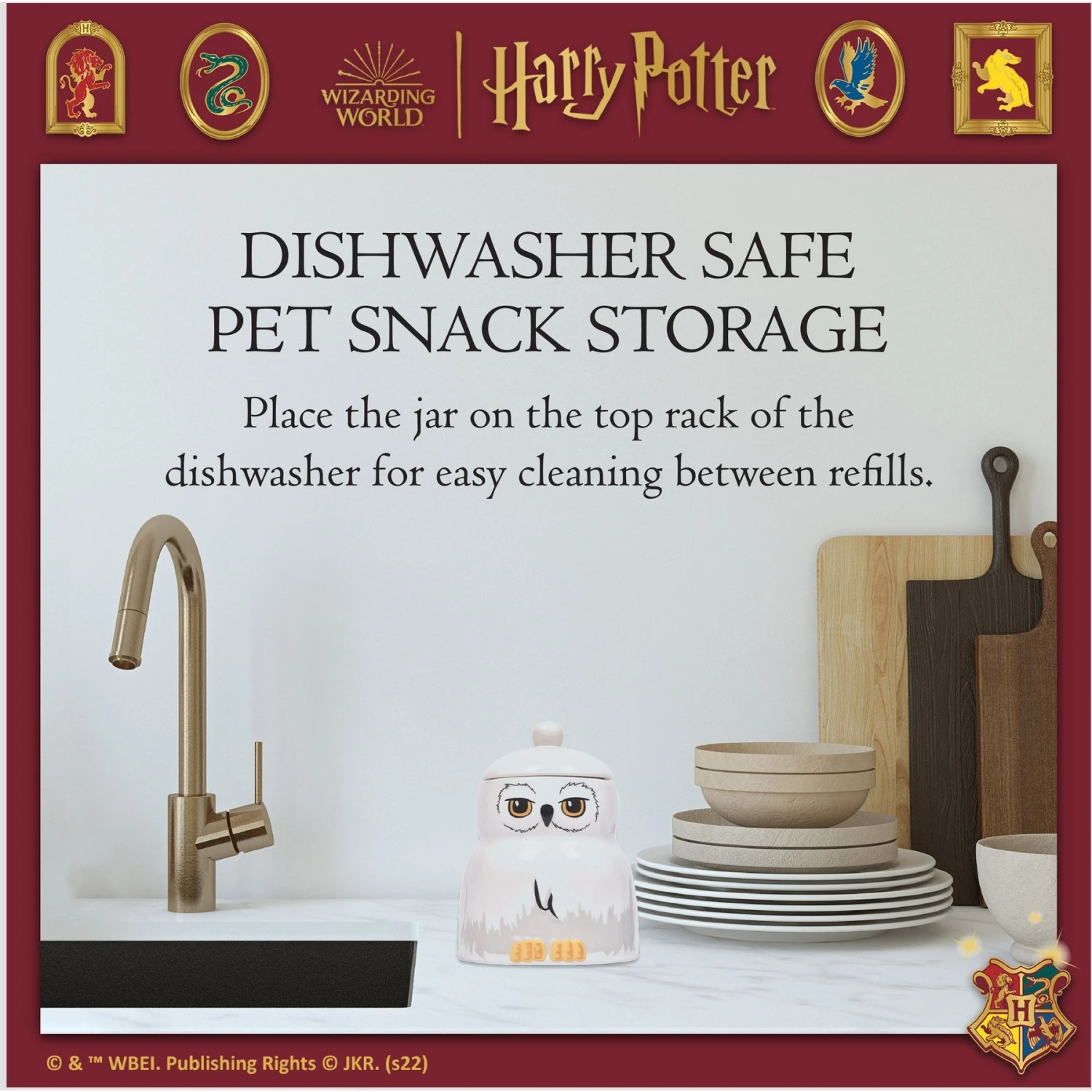 Fetch For Pets Harry Potter Hedwig Dog Treat Jar 6 Fetch For Pets Harry Potter Hedwig Dog Treat Jar - Image 4