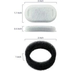 Pet Standard PETLIBRO Model PLWF003 Stainless Steel Pet Water Fountain Replacement Filter & Replacement Pre-Filter Sponges, 67-oz, 12-pack -Dog Supplies Shop 738846 PT2. AC SS1800 V1675276285