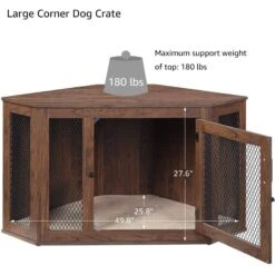 Unipaws Furniture Style Corner Dog Crate 14 Unipaws Furniture Style Corner Dog Crate -Dog Supplies Shop 739486 PT5. AC SS1800 V1672161746