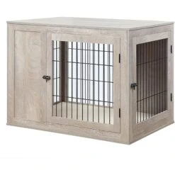 Unipaws Wooden Wire Furniture Style Dog Crate -Dog Supplies Shop 739542 PT2. AC SS1800 V1672168956
