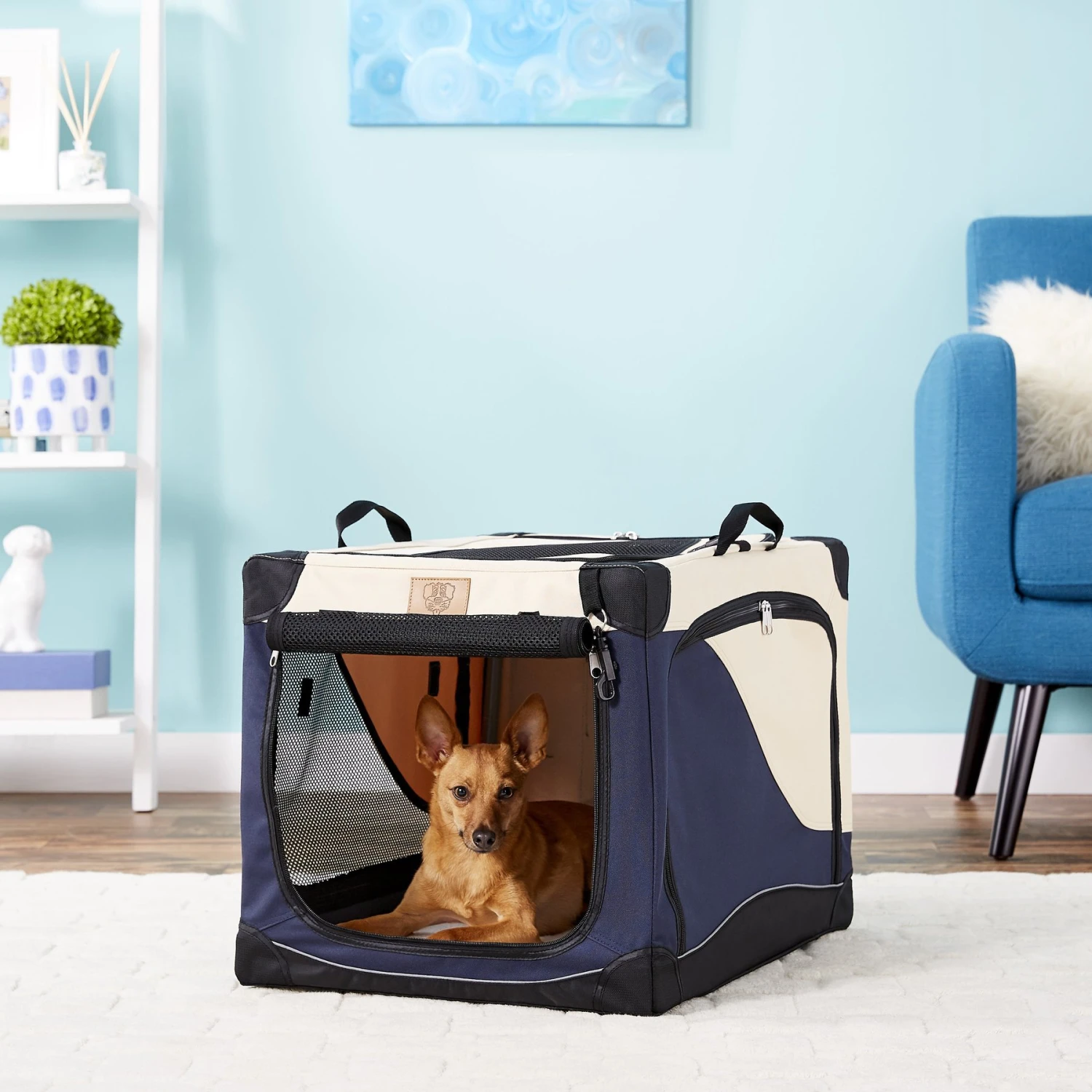 Precision Pet Products 4-Door Collapsible Soft-Sided Dog Crate 3 Precision Pet Products 4-Door Collapsible Soft-Sided Dog Crate
