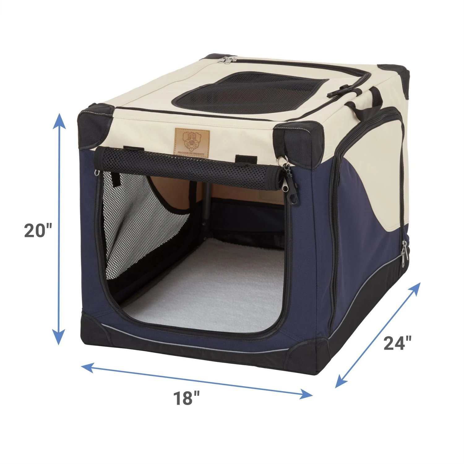 Precision Pet Products 4-Door Collapsible Soft-Sided Dog Crate 5 Precision Pet Products 4-Door Collapsible Soft-Sided Dog Crate - Image 3