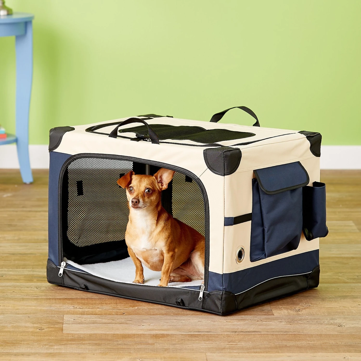 Precision Pet Products 4-Door Collapsible Soft-Sided Dog Crate 7 Precision Pet Products 4-Door Collapsible Soft-Sided Dog Crate - Image 5