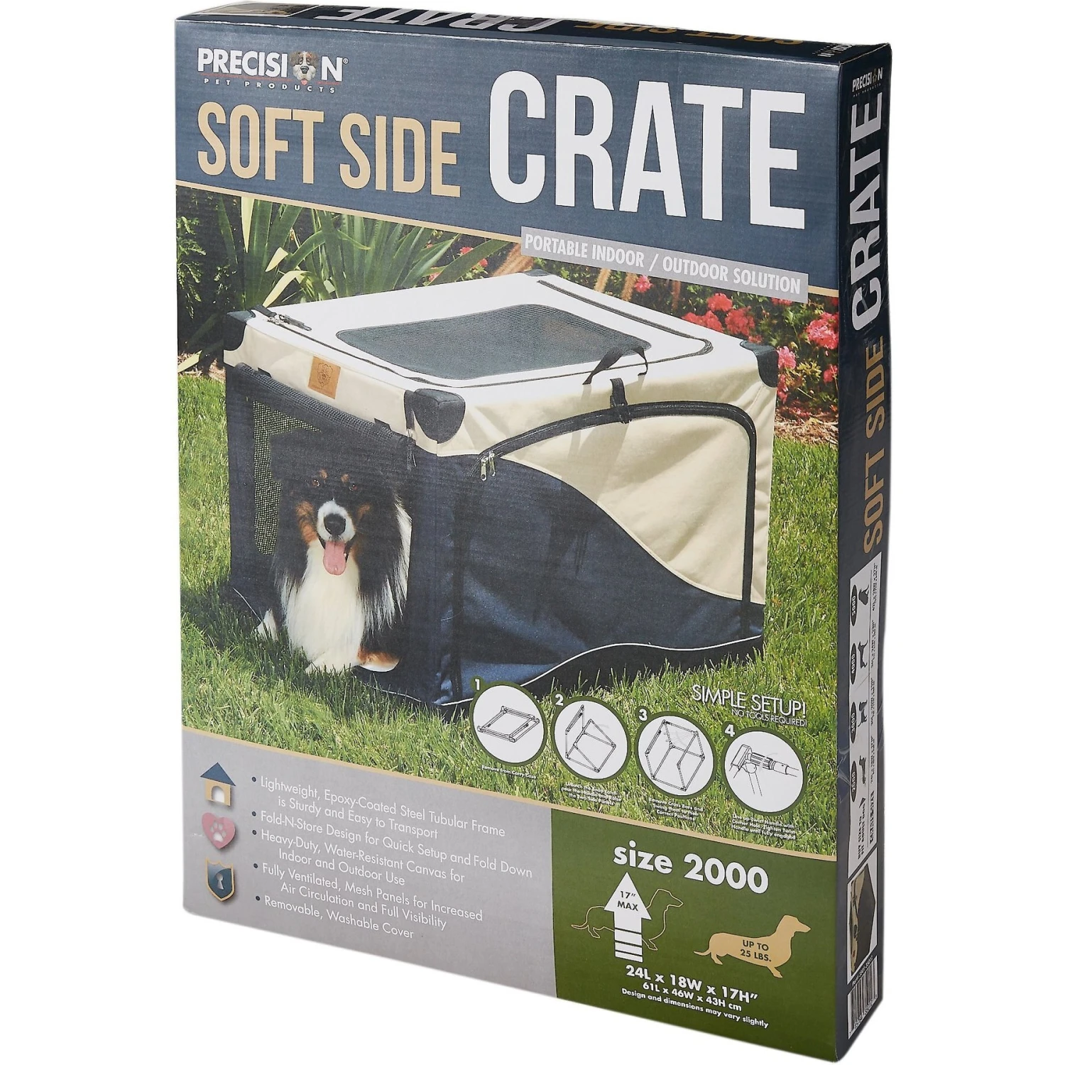 Precision Pet Products 4-Door Collapsible Soft-Sided Dog Crate 8 Precision Pet Products 4-Door Collapsible Soft-Sided Dog Crate - Image 6