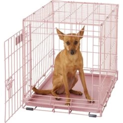 MidWest ICrate Single Door Collapsible Wire Dog Crate, Pink, 24 Inch 14 MidWest ICrate Single Door Collapsible Wire Dog Crate, Pink, 24 Inch -Dog Supplies Shop 74290 PT3. AC SS1800 V1569015249