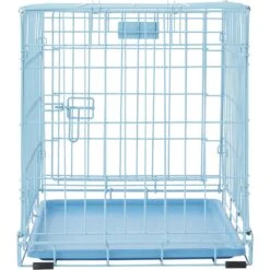 MidWest ICrate Single Door Collapsible Wire Dog Crate, Blue -Dog Supplies Shop 74292 PT6. AC SS1800 V1562173099