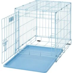 MidWest ICrate Single Door Collapsible Wire Dog Crate, Blue -Dog Supplies Shop 74292 PT7. AC SS1800 V1562173067