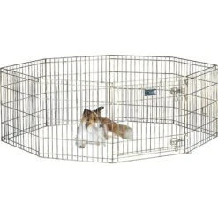 MidWest Wire Dog Exercise Pen With Step-Thru Door, Gold Zinc -Dog Supplies Shop 74326 PT3. AC SS1800 V1567186140
