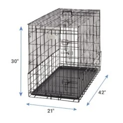MidWest Solutions Series Side By Side Double Door Collapsible SUV Dog Crate -Dog Supplies Shop 74371 PT2. AC SS1800 V1566320401