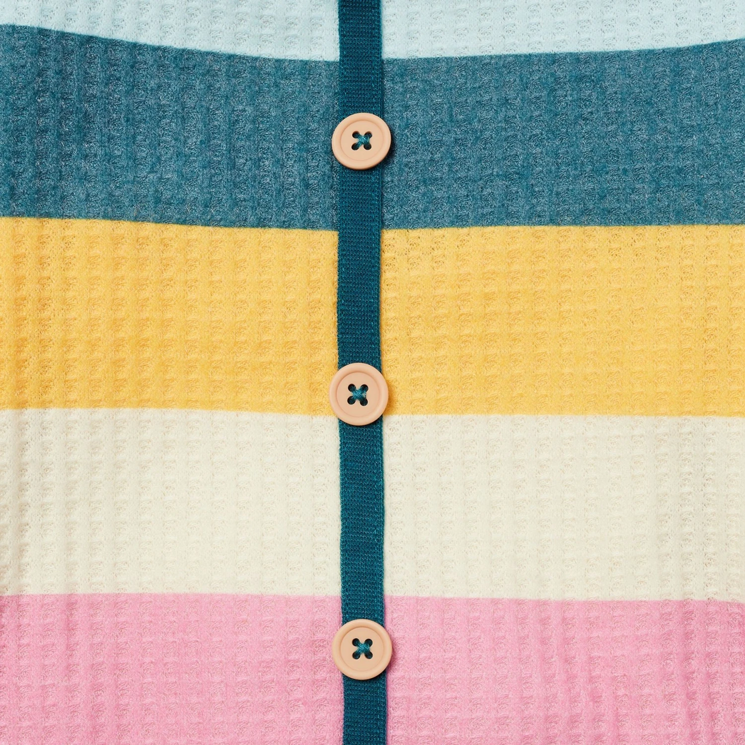 Frisco Cozy Waffle Knit Dog & Cat PJs, Stripe 7 Frisco Cozy Waffle Knit Dog & Cat PJs, Stripe - Image 5