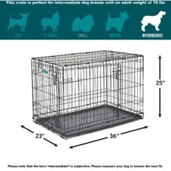 MidWest ICrate Fold & Carry Double Door Collapsible Wire Dog Crate & KONG Classic Dog Toy -Dog Supplies Shop 752366 PT2. AC SS1800 V1672929135