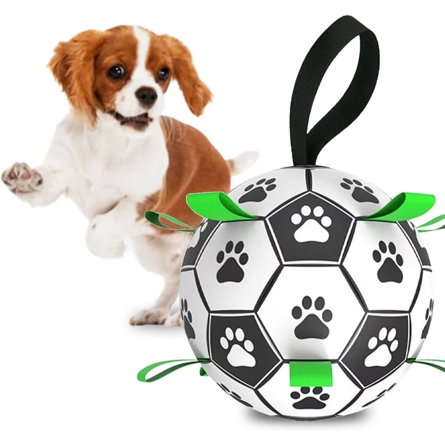 SunGrow Soccer Ball Dog & Cat Toy 4 SunGrow Soccer Ball Dog & Cat Toy - Image 2