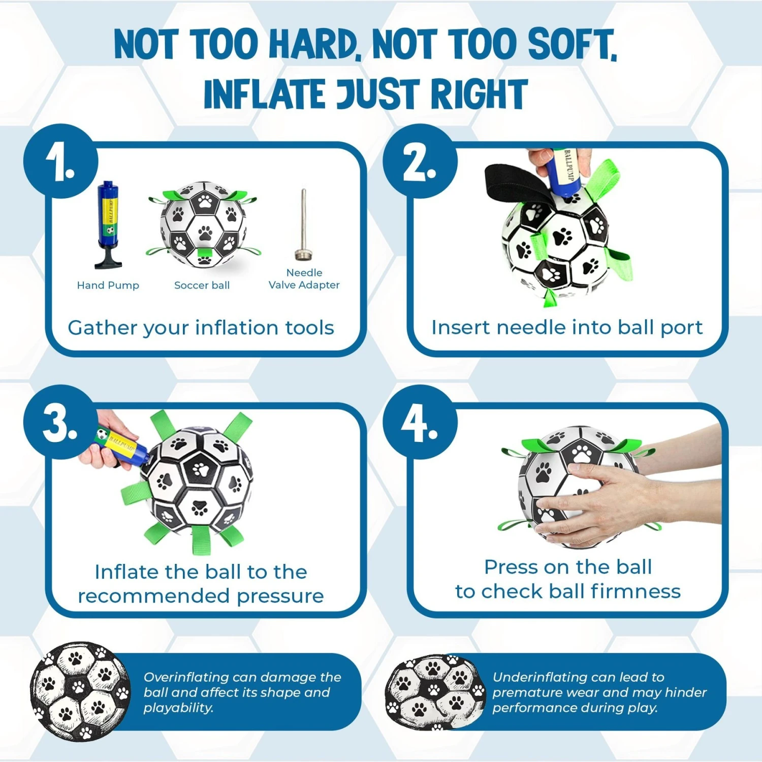 SunGrow Soccer Ball Dog & Cat Toy 5 SunGrow Soccer Ball Dog & Cat Toy - Image 3