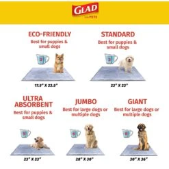 Glad For Pets Carbon Activated Training Dog Potty Pads, Small -Dog Supplies Shop 762790 PT8. AC SS1800 V1678311852