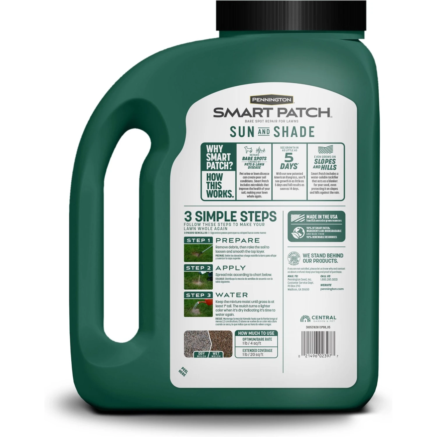 Pennington Smart Patch Sun & Shade Mix Dog Lawn-Treatment & Grass Saver 4 Pennington Smart Patch Sun & Shade Mix Dog Lawn-Treatment & Grass Saver - Image 2