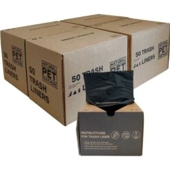 Natural Pet Partners 13-gallon Trash Can Liners Dog Waste Bags, 4 Rolls, 200 Count