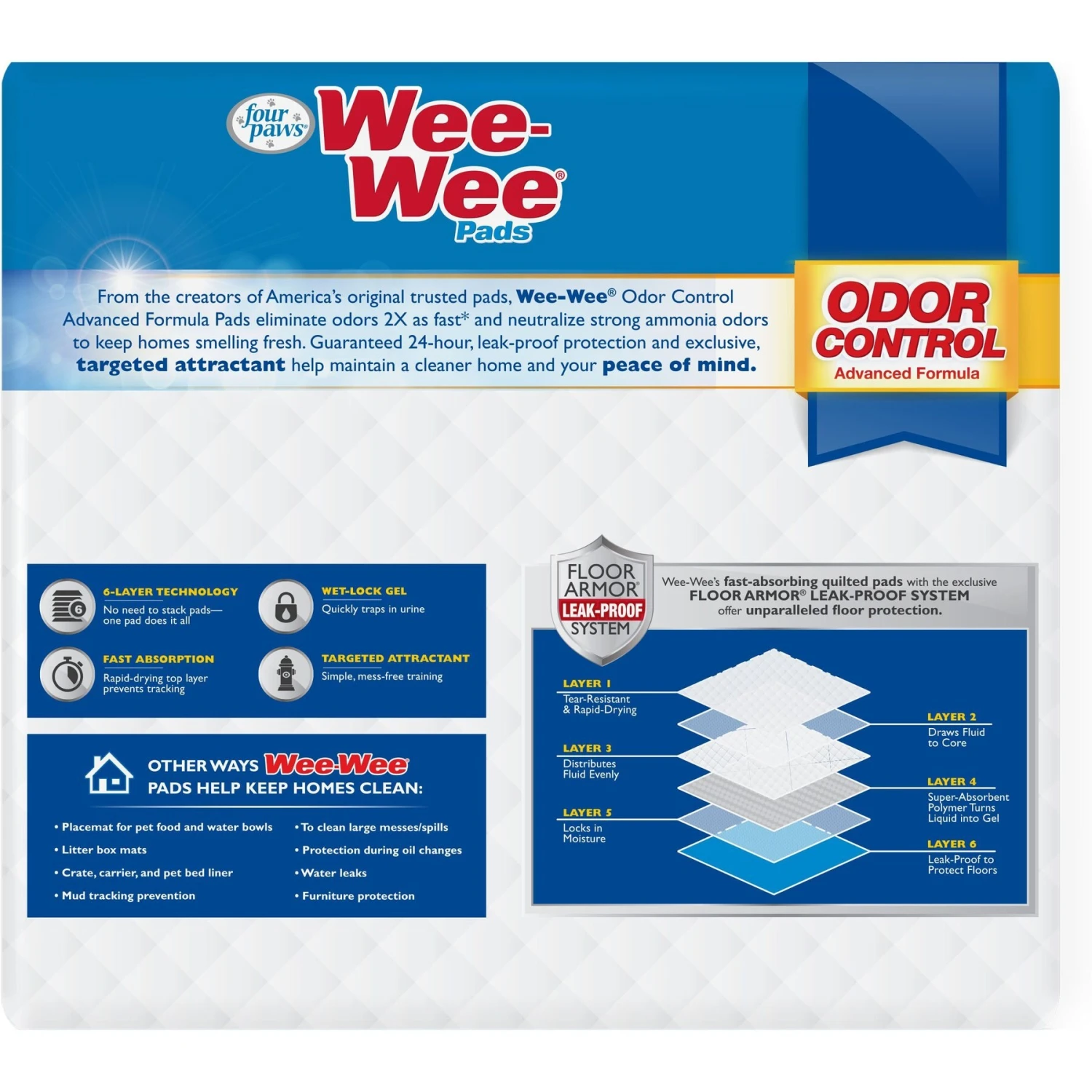 Wee-Wee Odor Control Dog Pee Pads 11 Wee-Wee Odor Control Dog Pee Pads - Image 9