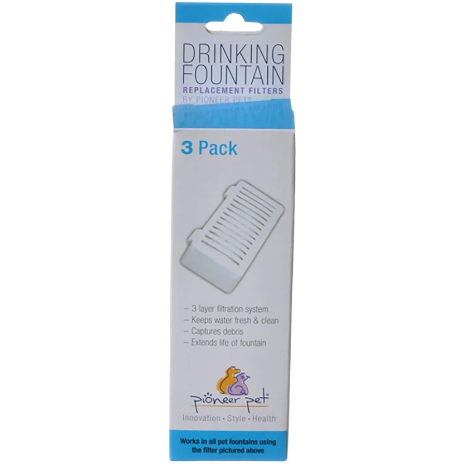 Pioneer Pet Crate Drinking Fountain T-shaped Filter 3 Pioneer Pet Crate Drinking Fountain T-shaped Filter