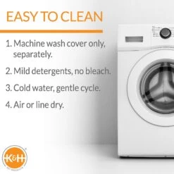 K&H Pet Products Feather-Top Orthopedic Pillow Dog Bed, Charcoal -Dog Supplies Shop 78519 PT4. AC SS1800 V1637625794