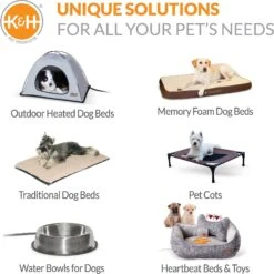 K&H Pet Products Feather-Top Orthopedic Pillow Dog Bed, Charcoal -Dog Supplies Shop 78519 PT7. AC SS1800 V1637623712
