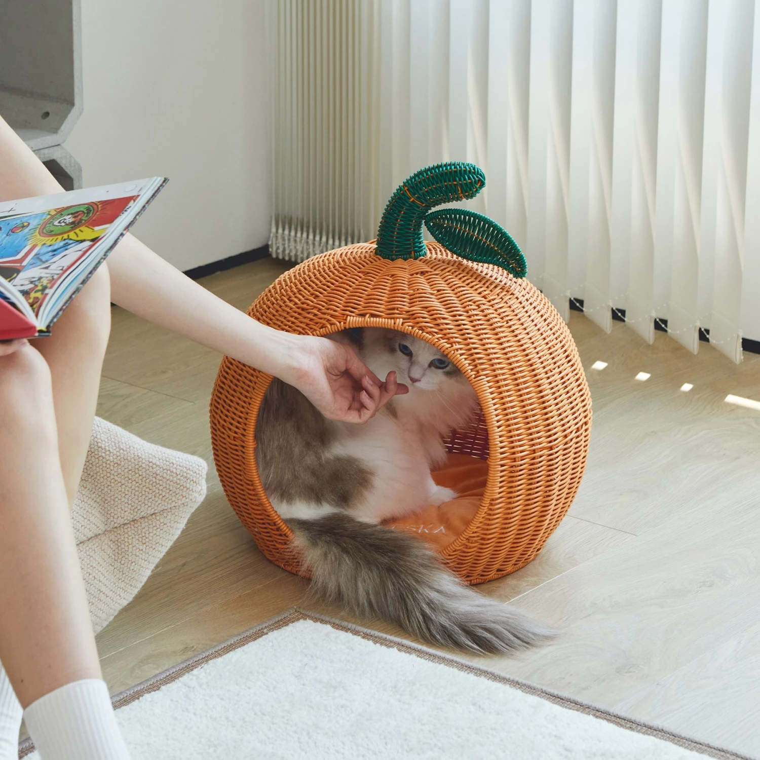 VETRESKA Rattan Cat & Dog Bed 10 VETRESKA Rattan Cat & Dog Bed - Image 8