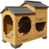 ZooVilla Indoor & Outdoor Bunny Lounge, Brown -Dog Supplies Shop 823966 MAIN. AC SS1800 V1683560542