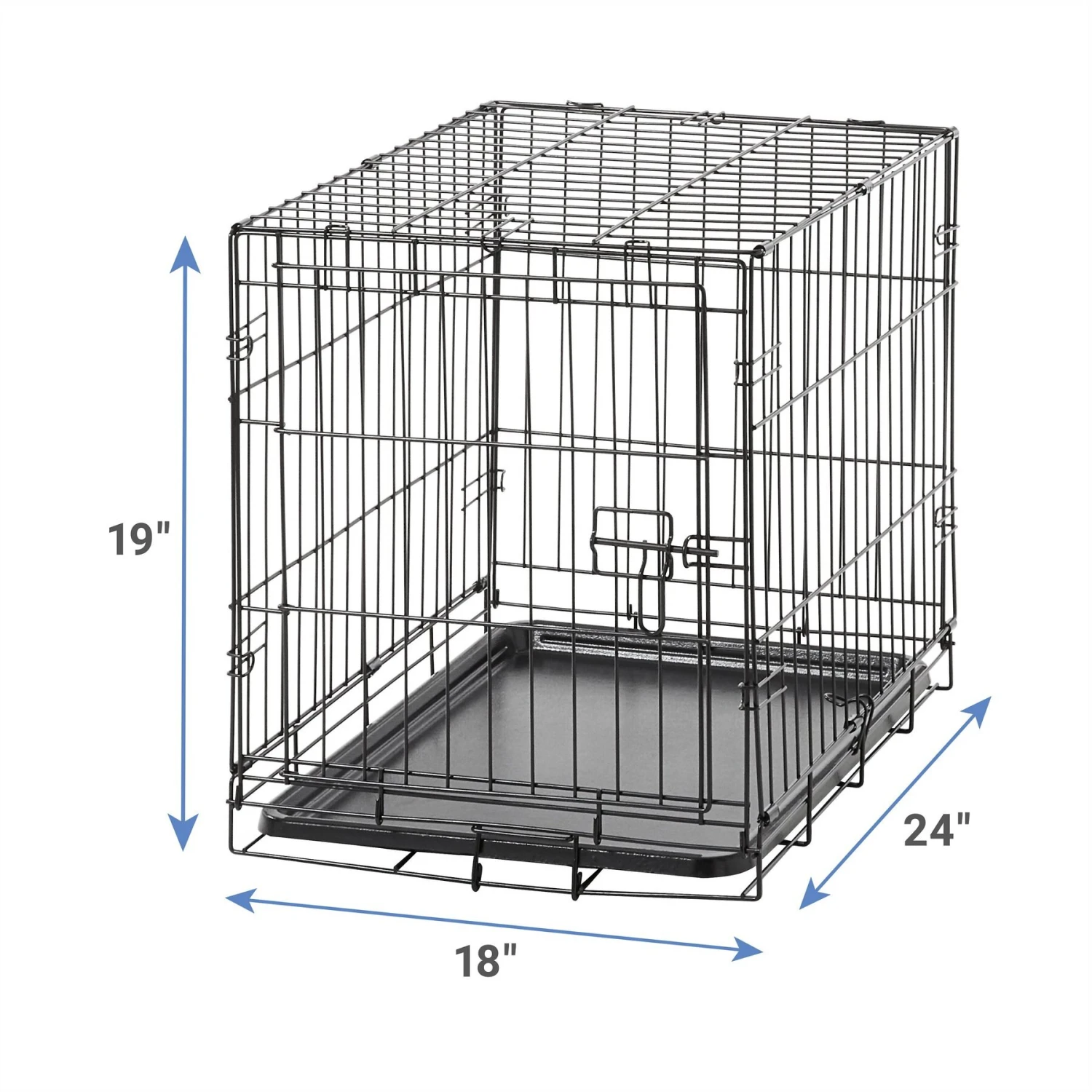 Carlson Pet Products Secure & Compact Single Door Collapsible Wire Dog Crate 5 Carlson Pet Products Secure & Compact Single Door Collapsible Wire Dog Crate - Image 3