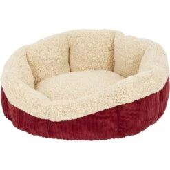 Aspen Pet Self-Warming Bolster Cat & Dog Bed, Warm Spice/Cream -Dog Supplies Shop 83889 PT2. AC SS1800 V1566315458