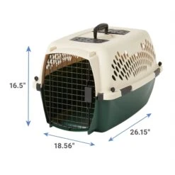 Petmate Ruff Maxx Dog & Cat Kennel, Off White/Green -Dog Supplies Shop 83941 PT2. AC SS1800 V1564754933