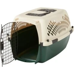 Petmate Ruff Maxx Dog & Cat Kennel, Off White/Green -Dog Supplies Shop 83941 PT4. AC SS1800 V1562179647