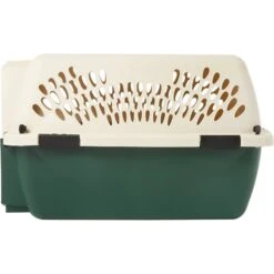 Petmate Ruff Maxx Dog & Cat Kennel, Off White/Green -Dog Supplies Shop 83941 PT5. AC SS1800 V1562179680