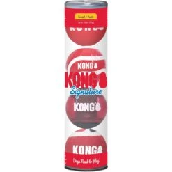 KONG Signature Balls Dog Toy, 4 Count -Dog Supplies Shop 841670 PT2. AC SS1800 V1682442690
