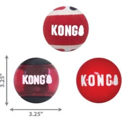 KONG Signature Balls Dog Toy, Large, 3 Count -Dog Supplies Shop 841694 PT1. AC SS1800 V1682442689