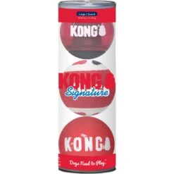 KONG Signature Balls Dog Toy, Large, 3 Count -Dog Supplies Shop 841694 PT2. AC SS1800 V1682442613