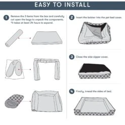 Friends Forever Harper Orthopedic Couch Bolster Sofa With Removable Cover Cat & Dog Bed, Grey 17 Friends Forever Harper Orthopedic Couch Bolster Sofa With Removable Cover Cat & Dog Bed, Grey -Dog Supplies Shop 851342 PT7. AC SS1800 V1683835872