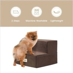 Friends Forever Milo 2-Step Non-Slip Small Dog & Cat Stairs -Dog Supplies Shop 851406 PT3. AC SS1800 V1683836838