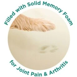 Friends Forever Serena Calming Oval Cuddler Bolster With Memory Foam Dog & Cat Bed -Dog Supplies Shop 851518 PT3. AC SS1800 V1683834927