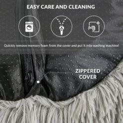 Friends Forever Serena Calming Oval Cuddler Bolster With Memory Foam Dog & Cat Bed -Dog Supplies Shop 851518 PT5. AC SS1800 V1683836586