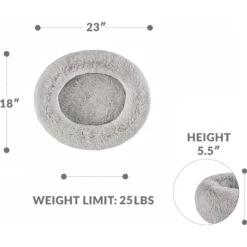 Friends Forever Serena Calming Oval Cuddler Bolster With Memory Foam Dog & Cat Bed -Dog Supplies Shop 851518 PT7. AC SS1800 V1683834896