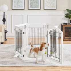 Yaheetech 6-Panel Foldable Wire Dog Gate